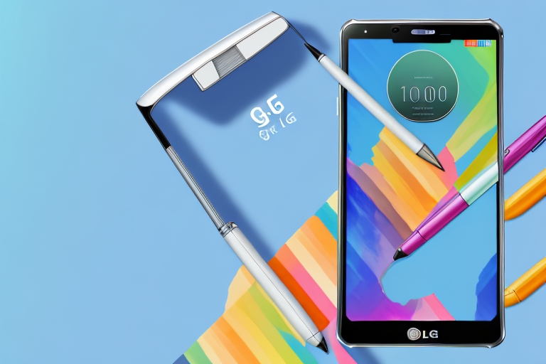 An lg stylo 6 smartphone with a screenshot being captured