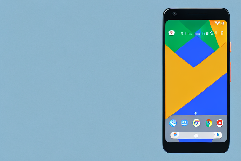 A google pixel 6a smartphone with a light beam emphasizing the power and volume buttons