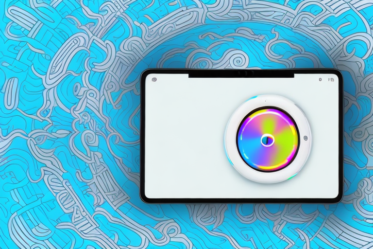 A whoop tablet with a stylized