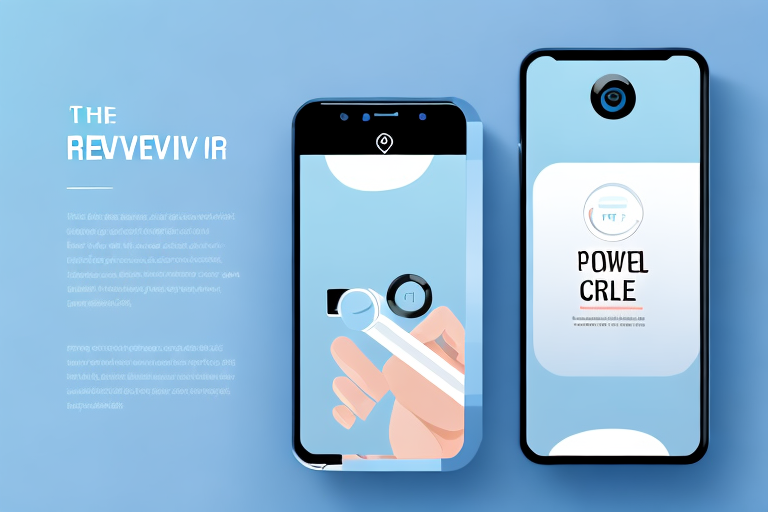 The revvl 4 smartphone with a screenshot being captured on its screen