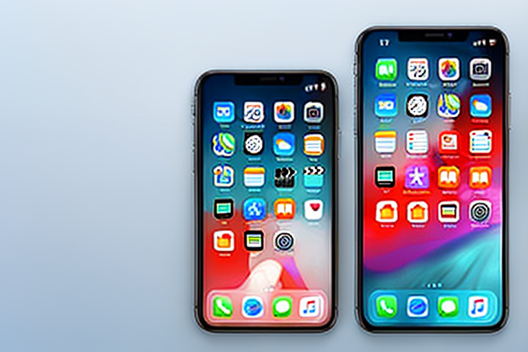 An iphone xs displaying a screen capture icon