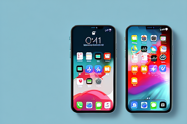 An iphone 11 displaying a vibrant screen