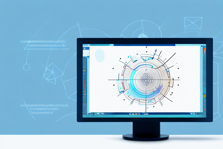 A computer monitor displaying a screenshot tool with a selected area