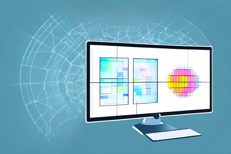 A computer screen displaying different windows