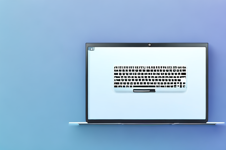 A laptop with a highlighted keyboard key indicating the screenshot function