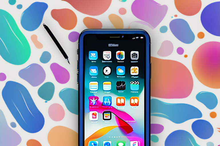 An iphone displaying a vibrant and detailed screenshot