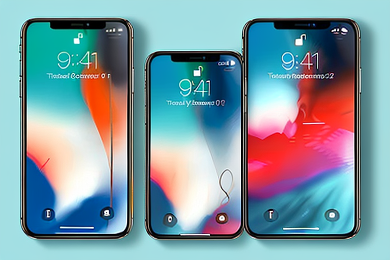 An iphone x with the power and volume button being highlighted