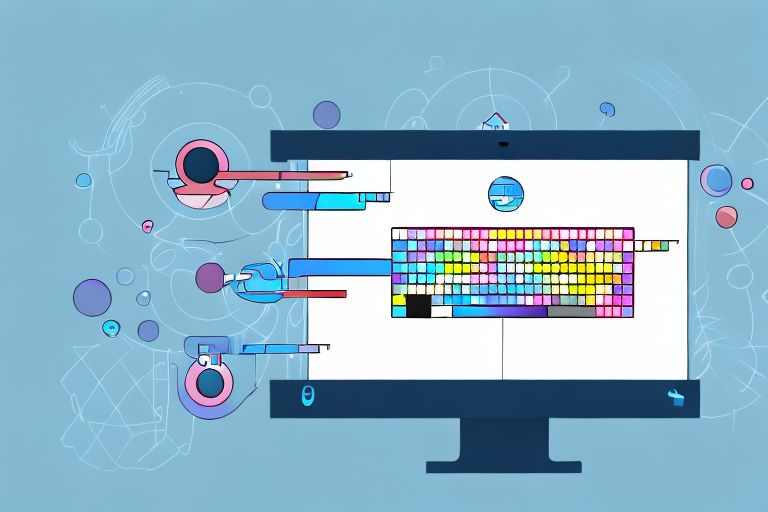 A computer screen displaying a before and after image of a screenshot editing process