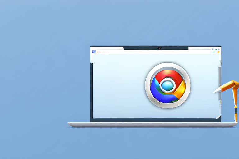 A chrome browser window with a screenshot tool icon