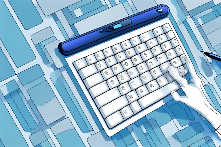 A computer keyboard with a highlighted print screen key and a stylized image of the snipping tool icon hovering above it