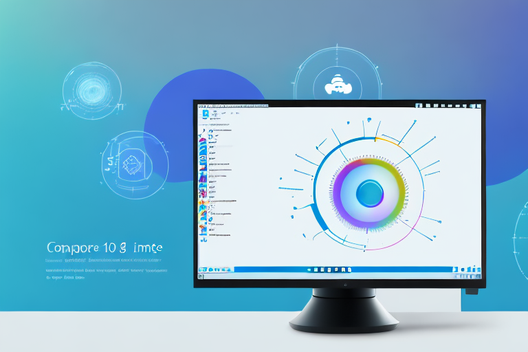 A computer monitor displaying the windows 10 interface