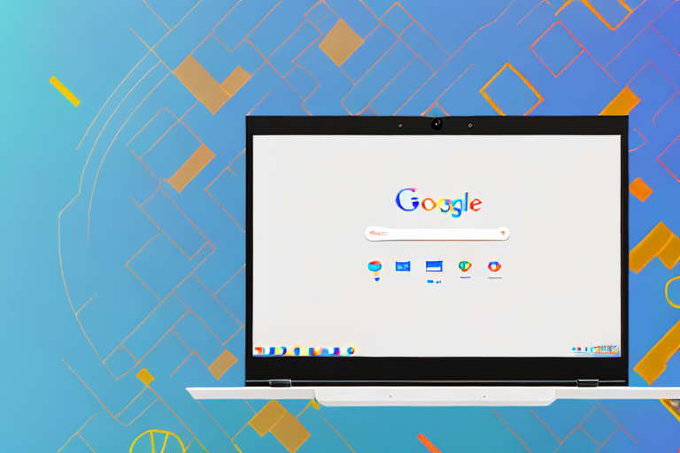 A chromebook with a gif displayed on the screen