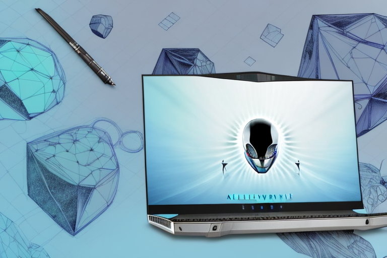 An alienware laptop with a screenshot in progress