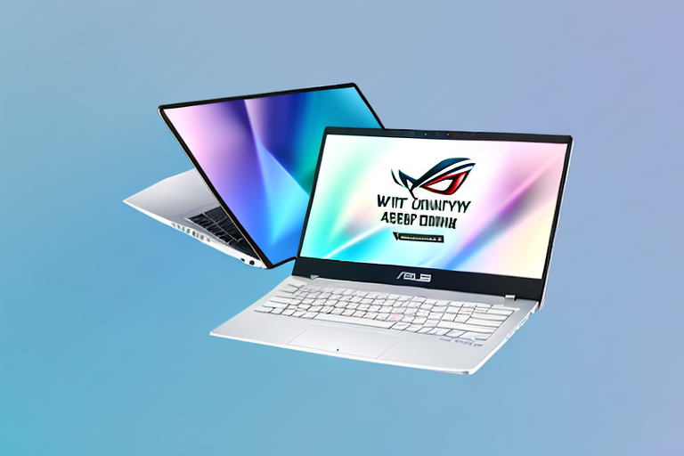 An asus vivobook laptop with an overlay of a screenshot being captured on its screen